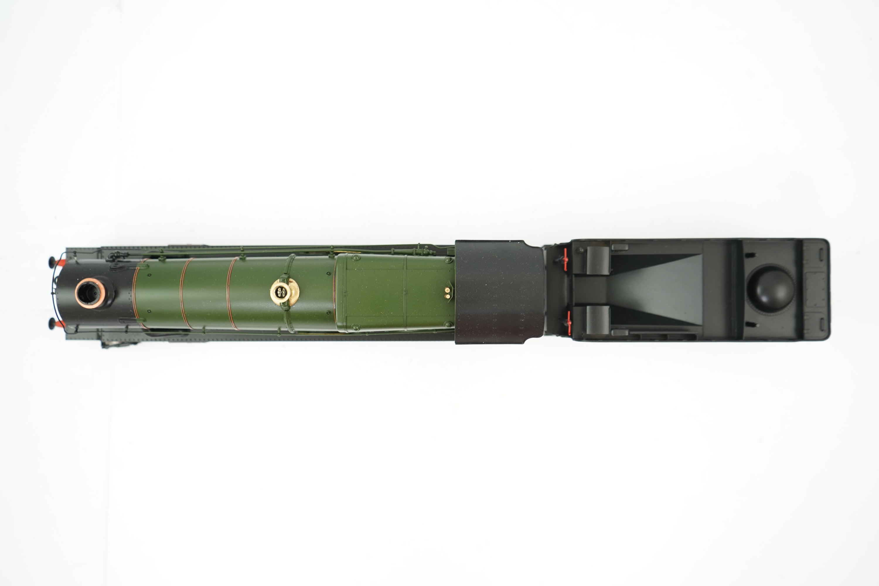 An 0 Gauge Tower Models, Blackpool, made in Sancheng China, model of GWR King Class, King Charles II 6009, 4-6-0 tender locomotive, powered for two rail operation.